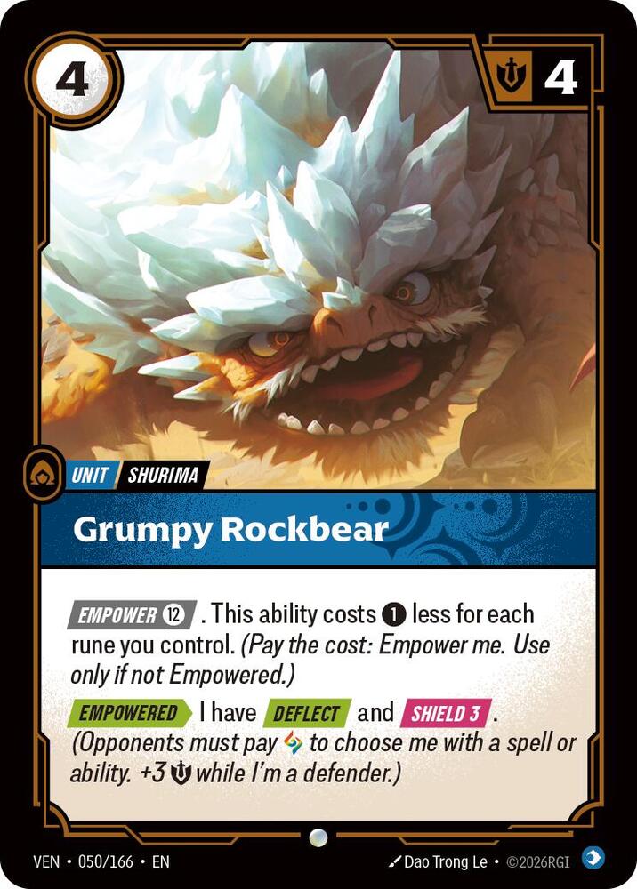 Grumpy Rockbear (050/166) [Vendetta] | Jack's On Queen
