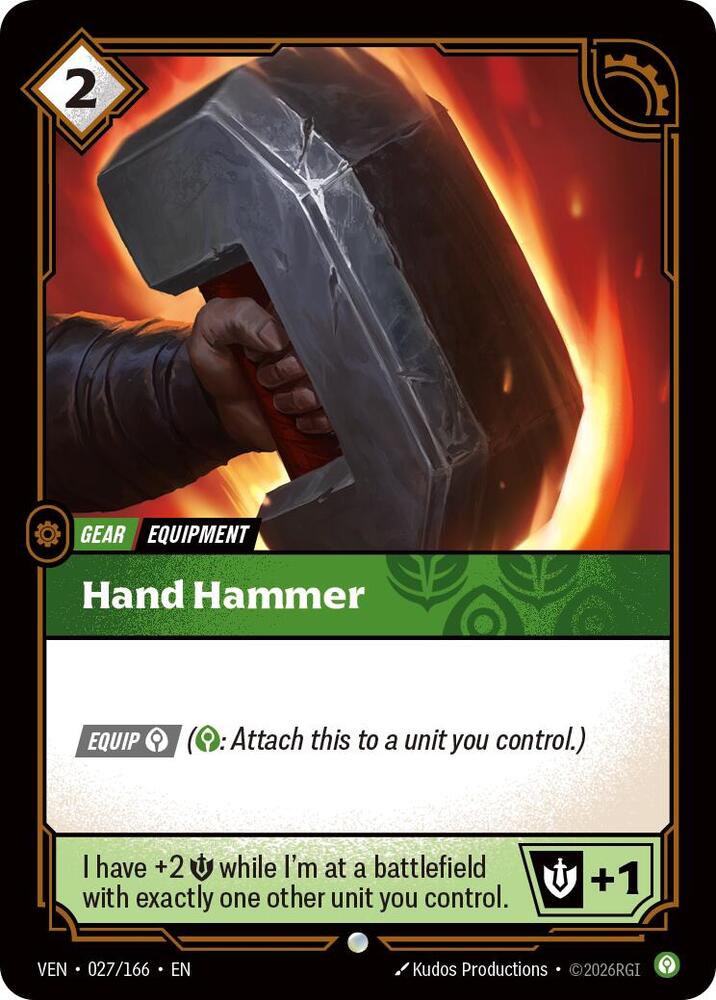 Hand Hammer (027/166) [Vendetta] | Jack's On Queen