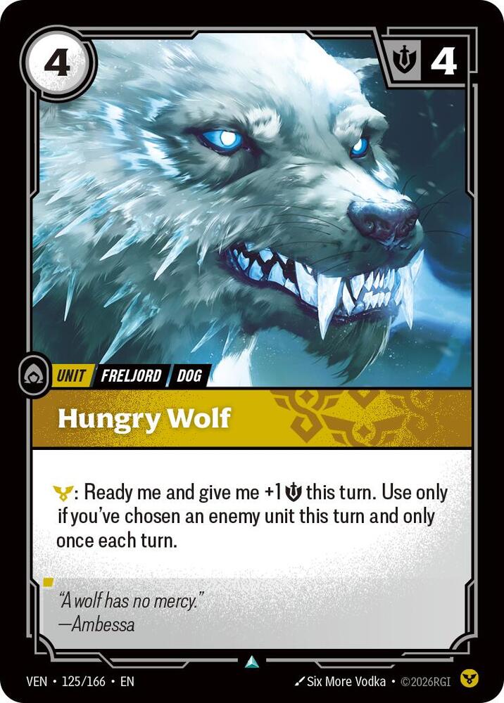 Hungry Wolf (125/166) [Vendetta] | Jack's On Queen