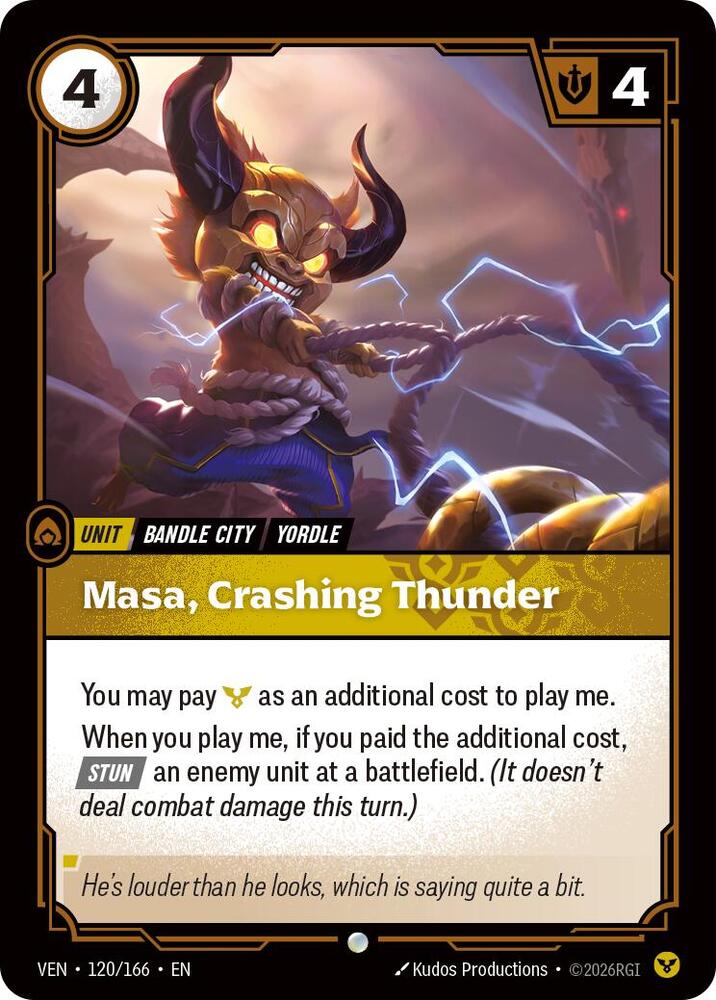 Masa, Crashing Thunder (120/166) [Vendetta] | Jack's On Queen