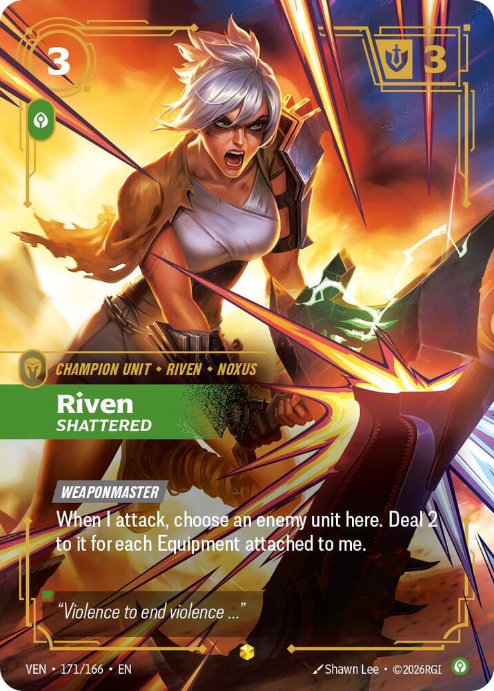 Riven - Shattered (Overnumbered) (171/166) [Vendetta] | Jack's On Queen