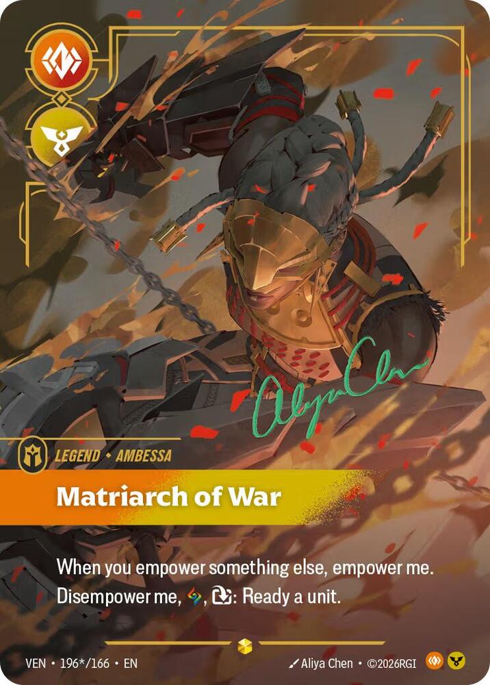 Ambessa - Matriarch of War (Signature) (196*/166) [Vendetta] | Jack's On Queen