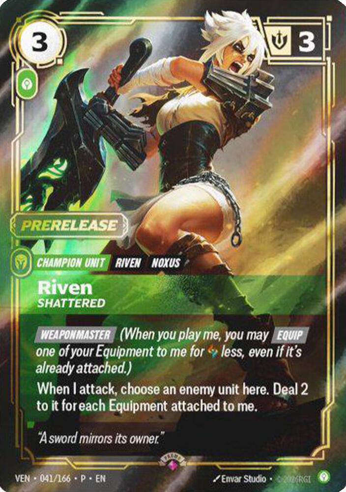 Riven, Shattered (041/166) [Riftbound Organized Play Promotional Cards] | Jack's On Queen