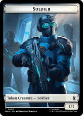 Soldier // Robot Villain Double-Sided Token [Marvel Super Heroes Tokens] | Jack's On Queen