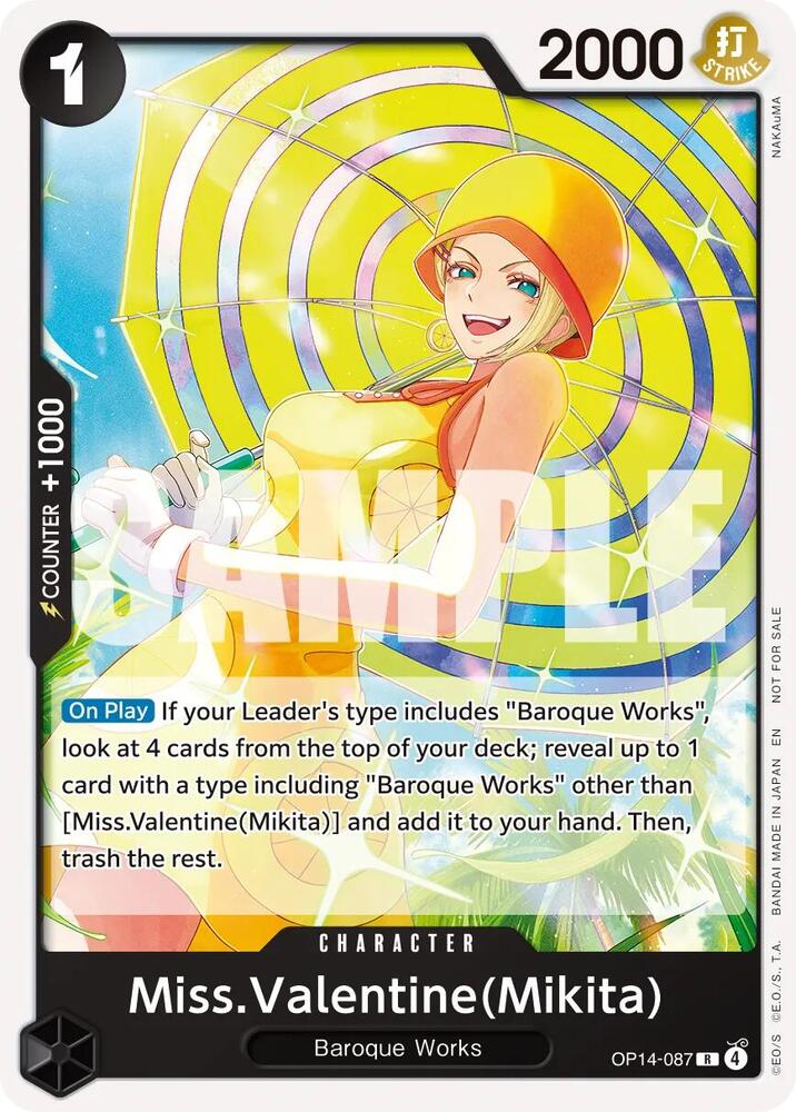 Miss.Valentine(Mikita) (Tournament Pack 2026 Vol. 3) (OP14-087) [One Piece Promotion Cards] | Jack's On Queen