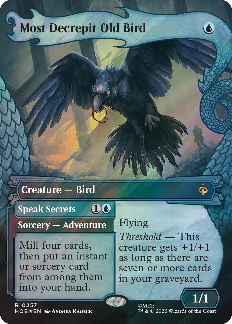 Most Decrepit Old Bird (Showcase) (Surge Foil) [The Hobbit] | Jack's On Queen