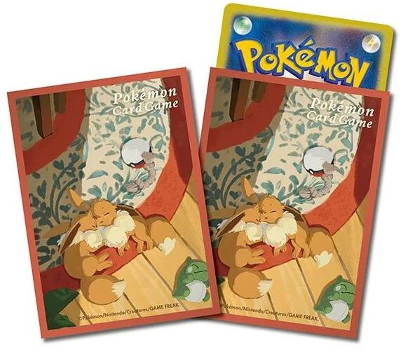 Card Sleeves - Eevee Goodnight (64-Pack) (Pokemon Center Japan) | Jack's On Queen