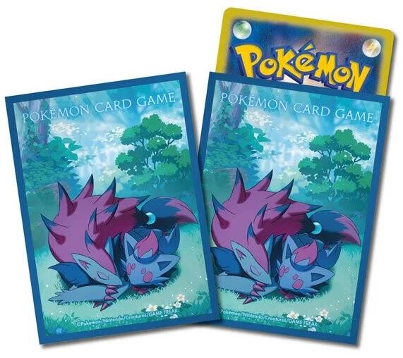 Card Sleeves - Zorua & Zoroark Goodnight (64-Pack) (Pokemon Center Japan) | Jack's On Queen