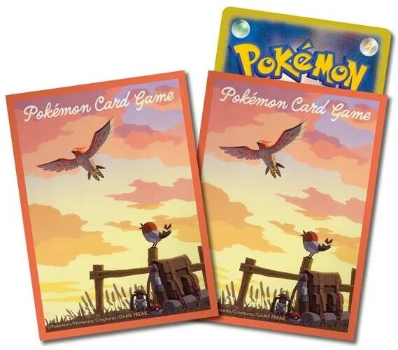 Card Sleeves - Fletchling & Talonflame (64-Pack) (Pokemon Center Japan) | Jack's On Queen