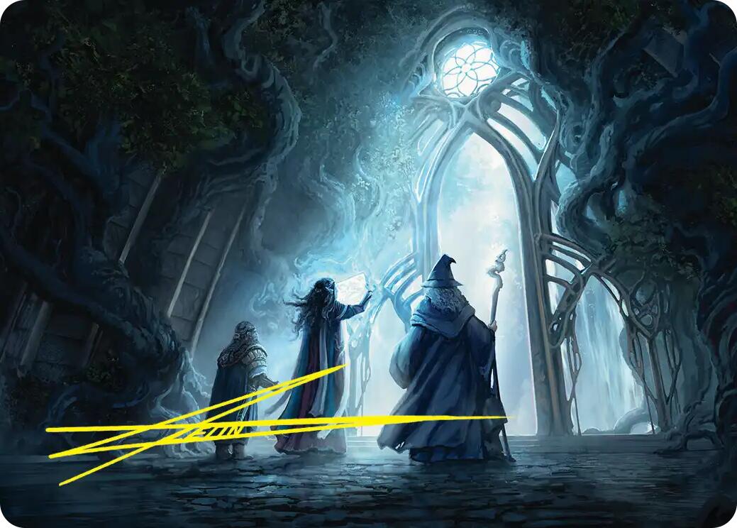 Uncover the Moon-Letters Art Card (Gold-Stamped Signature) [The Hobbit Art Series] | Jack's On Queen