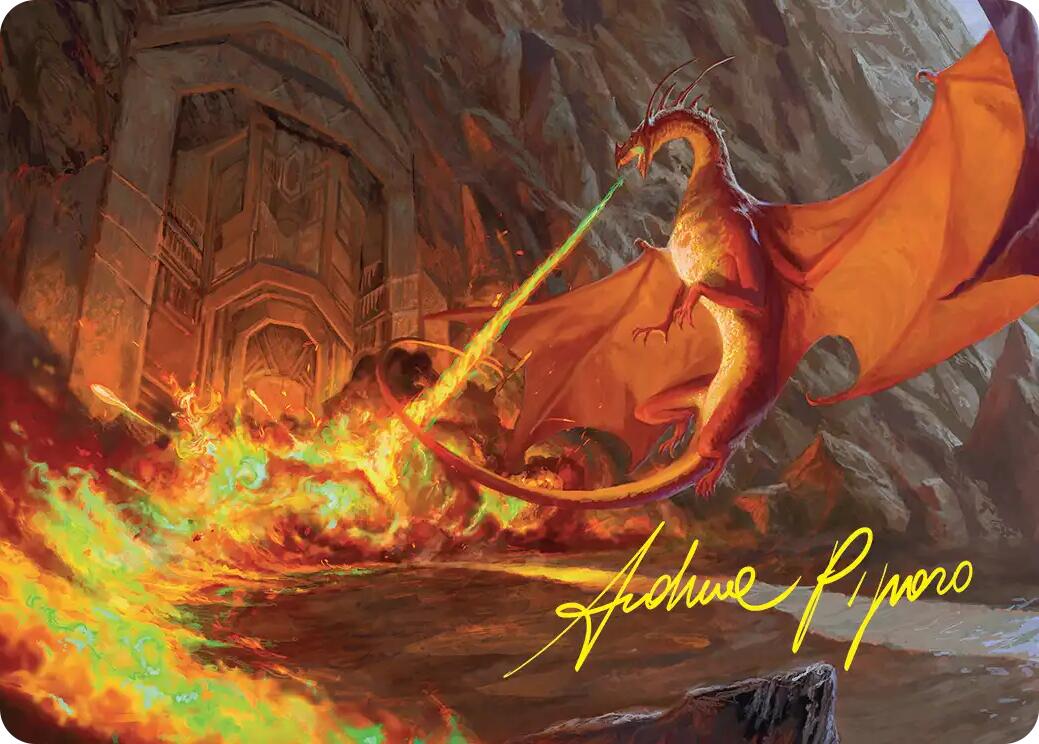Smaug's Fury Art Card (Gold-Stamped Signature) [The Hobbit Art Series] | Jack's On Queen