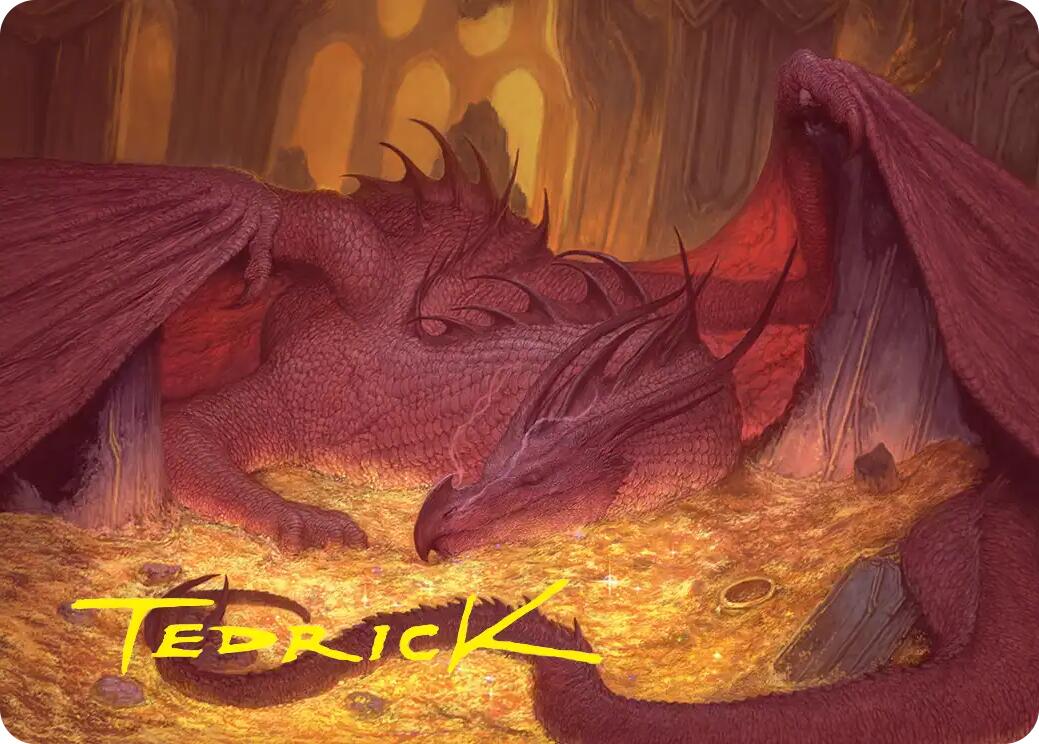 Smaug the Magnificent Art Card (Gold-Stamped Signature) [The Hobbit Art Series] | Jack's On Queen