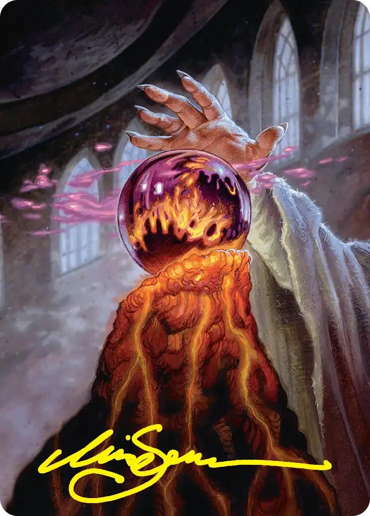 Palantir of Orthanc Art Card (Gold-Stamped Signature) [The Hobbit Art Series] | Jack's On Queen