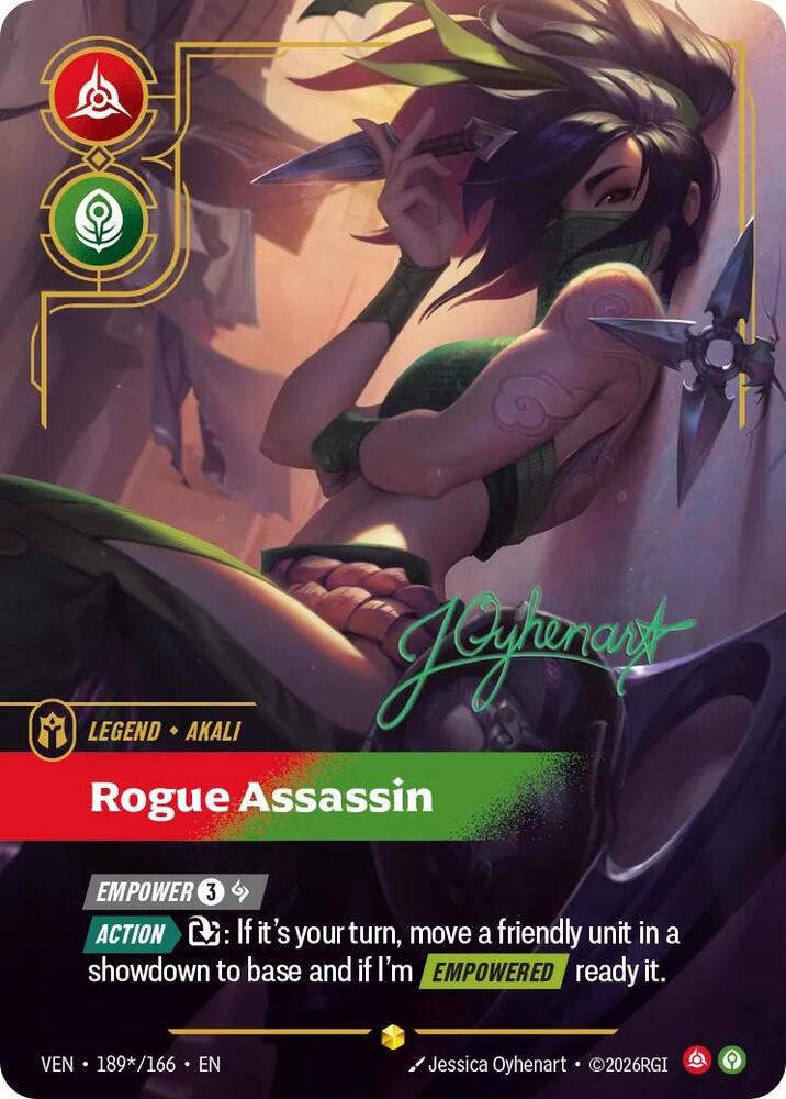 Akali - Rogue Assassin (Signature) (189*/166) [Vendetta] | Jack's On Queen