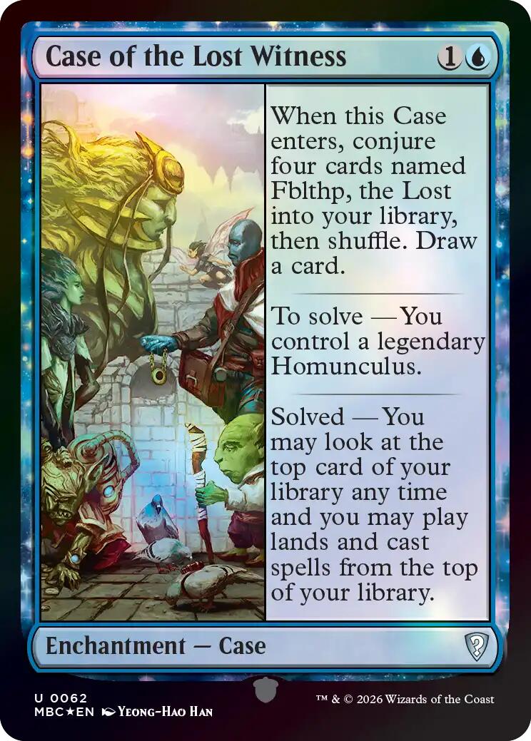 Case of the Lost Witness [Mystery Booster: Commander Edition] | Jack's On Queen