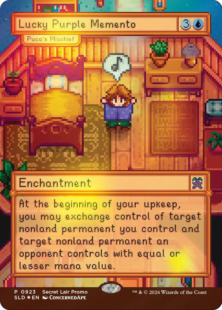 Lucky Purple Memento - Puca's Mischief [Secret Lair Drop Series] | Jack's On Queen