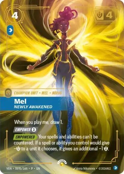 Mel - Newly Awakened (069b/166) [Riftbound Organized Play Promotional Cards] | Jack's On Queen
