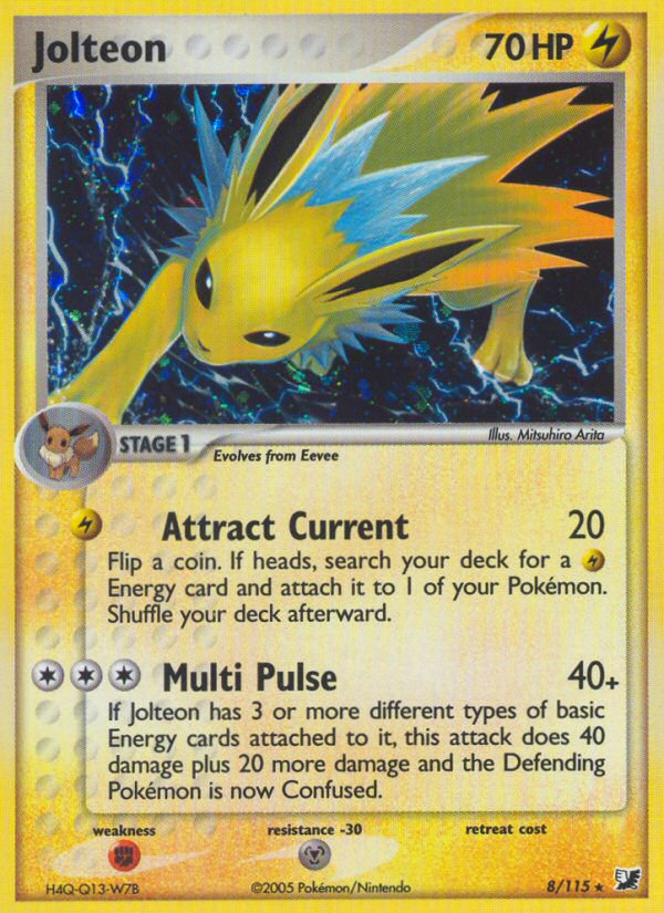 Jolteon (8/115) [EX: Unseen Forces] | Jack's On Queen