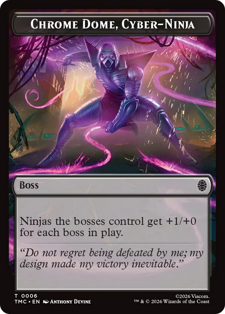 Chrome Dome, Cyber-Ninja [Teenage Mutant Ninja Turtles Commander Tokens] | Jack's On Queen