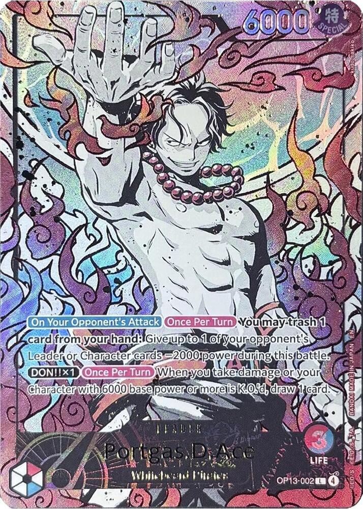 Portgas.D.Ace (English Version 3rd Anniversary Set) (OP13-002) [One Piece Promotion Cards] | Jack's On Queen
