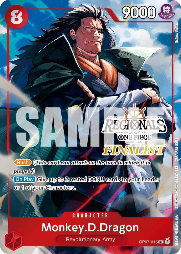 Monkey.D.Dragon (Regionals Finalist Card Set 26-27 Vol.2) (OP07-015) [One Piece Promotion Cards] | Jack's On Queen