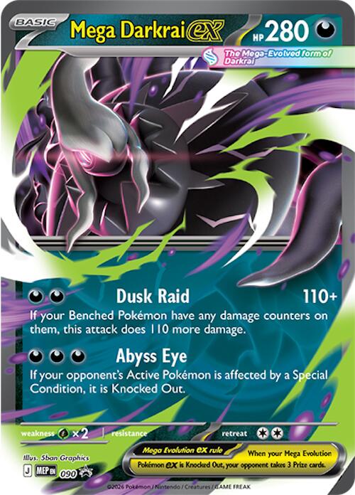 Mega Darkrai ex (090) [Mega Evolution Promo] | Jack's On Queen