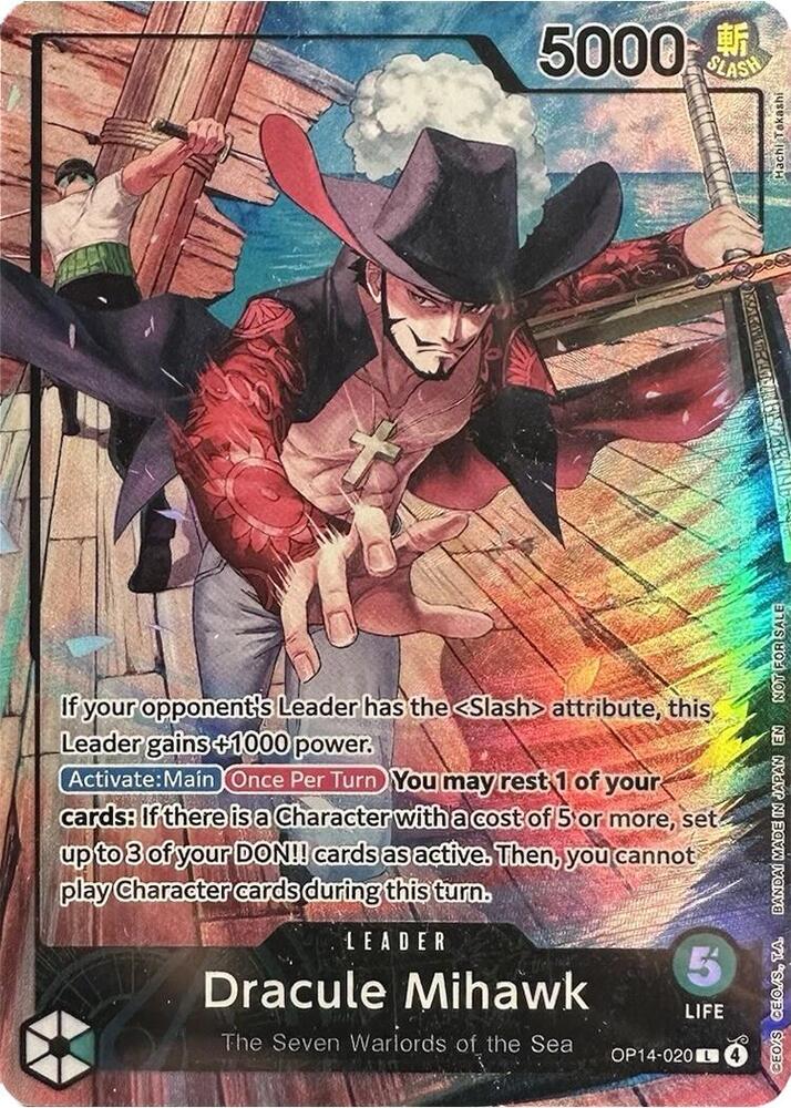 Dracule Mihawk (2026 PSA Magazine Promo) (OP14-020) [One Piece Promotion Cards] | Jack's On Queen