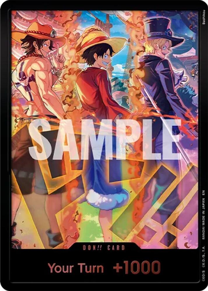 DON!! Card (English Version 3rd Anniversary Set) (Ace, Luffy, Sabo) [One Piece Promotion Cards] | Jack's On Queen