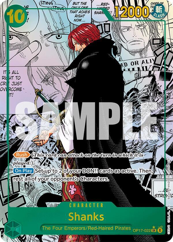 Shanks (022) (Manga) (OP17-022) [The World's Strongest Warriors] | Jack's On Queen