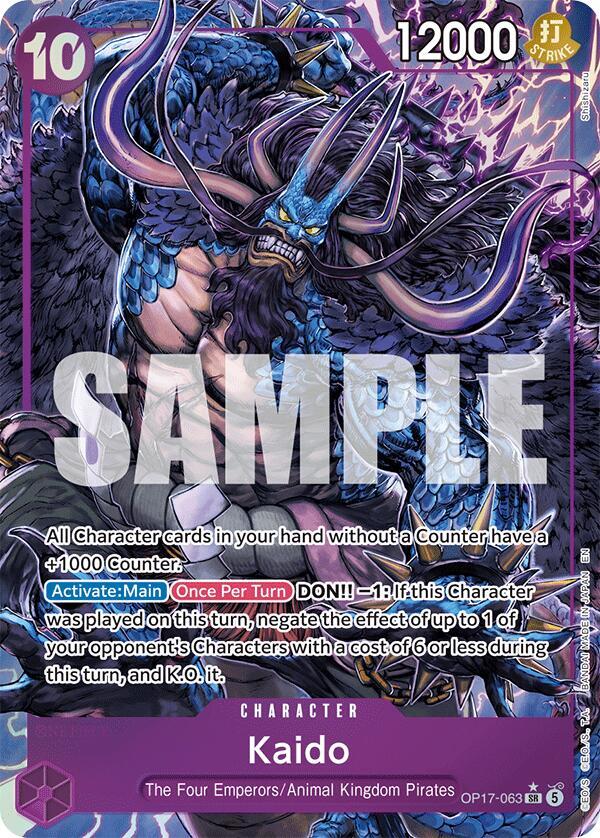 Kaido (063) (Alternate Art) (OP17-063) [The World's Strongest Warriors] | Jack's On Queen