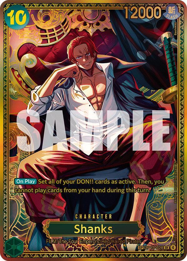 Shanks (OP13-028) (SP) (OP13-028) [The World's Strongest Warriors] | Jack's On Queen