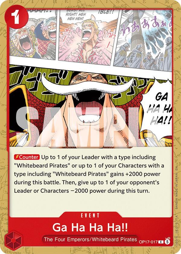 Ga Ha Ha Ha!! (OP17-017) [The World's Strongest Warriors] | Jack's On Queen