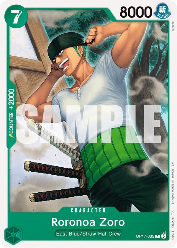 Roronoa Zoro (035) (OP17-035) [The World's Strongest Warriors] | Jack's On Queen