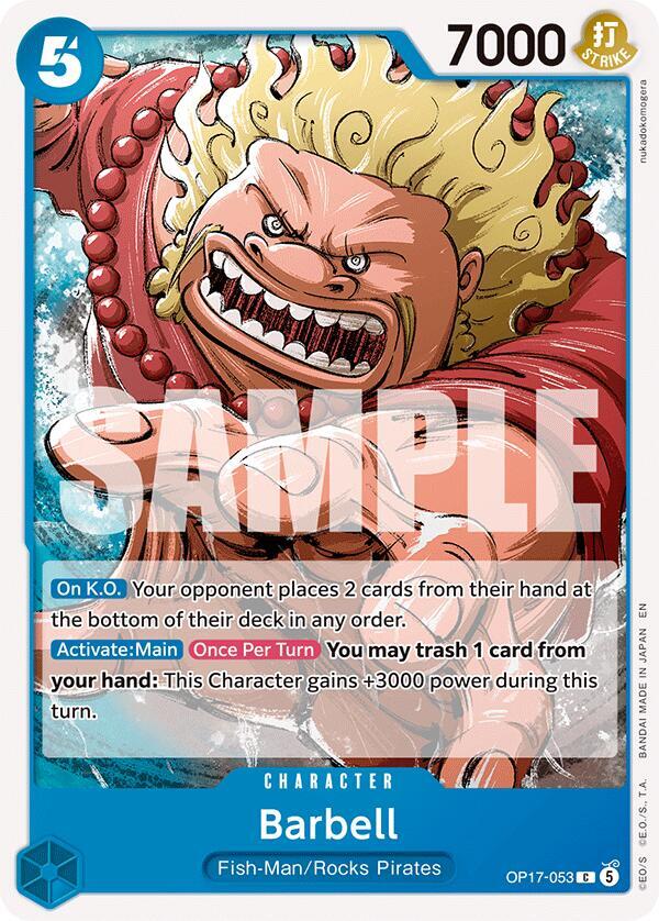 Barbell (OP17-053) [The World's Strongest Warriors] | Jack's On Queen