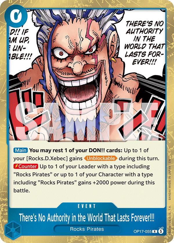 There's No Authority in the World That Lasts Forever!!! (OP17-055) [The World's Strongest Warriors] | Jack's On Queen