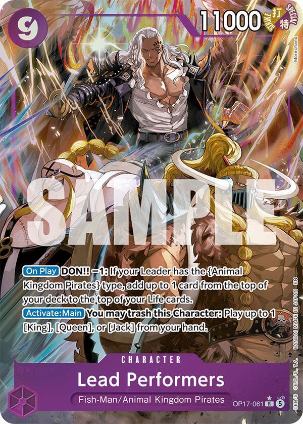 Lead Performers (Alternate Art) (OP17-061) [The World's Strongest Warriors] | Jack's On Queen