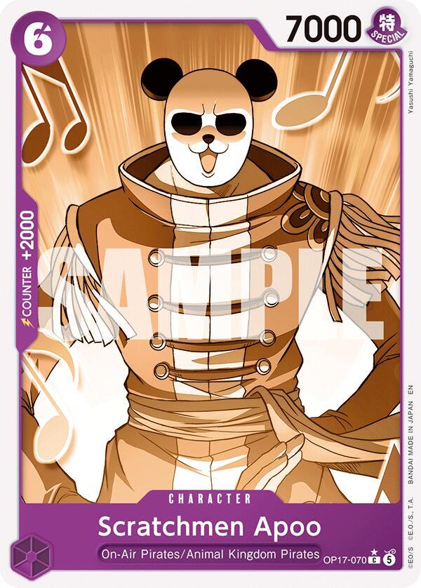 Scratchmen Apoo (Pandaman Art) (OP17-070) [The World's Strongest Warriors] | Jack's On Queen