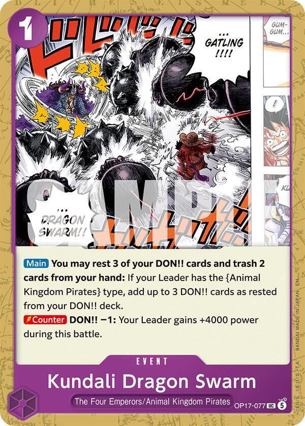Kundali Dragon Swarm (OP17-077) [The World's Strongest Warriors] | Jack's On Queen