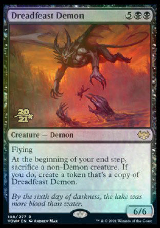 Dreadfeast Demon [Innistrad: Crimson Vow Prerelease Promos] | Jack's On Queen