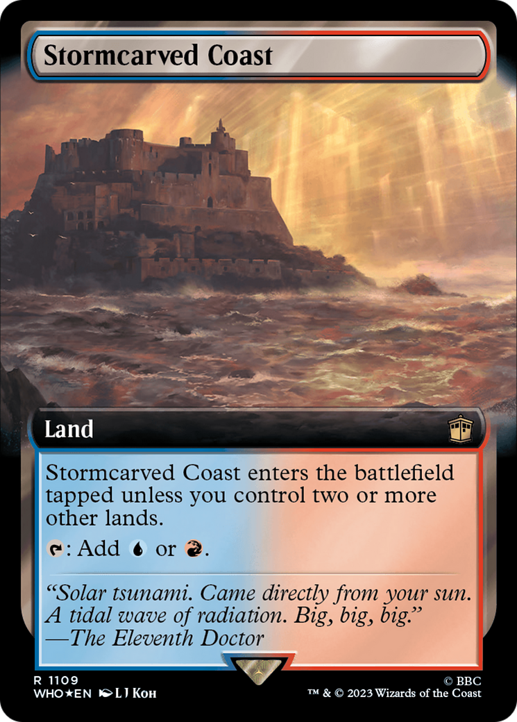 Stormcarved Coast (Extended Art) (Surge Foil) [Doctor Who] | Jack's On Queen