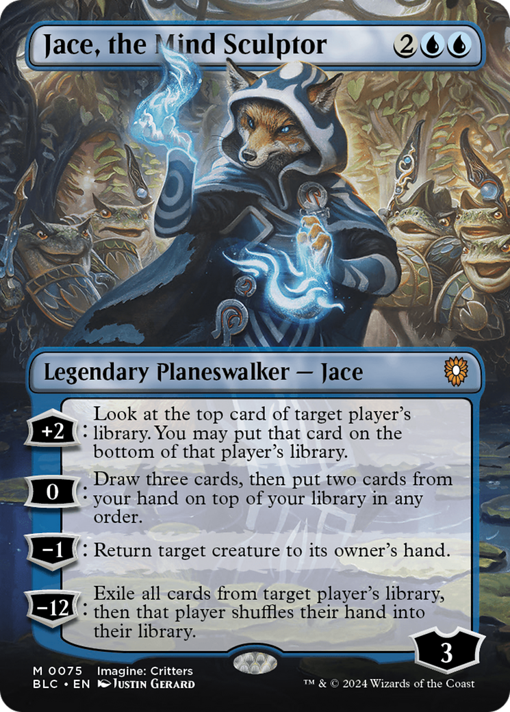 Jace, the Mind Sculptor (Borderless) [Bloomburrow Commander] | Jack's On Queen