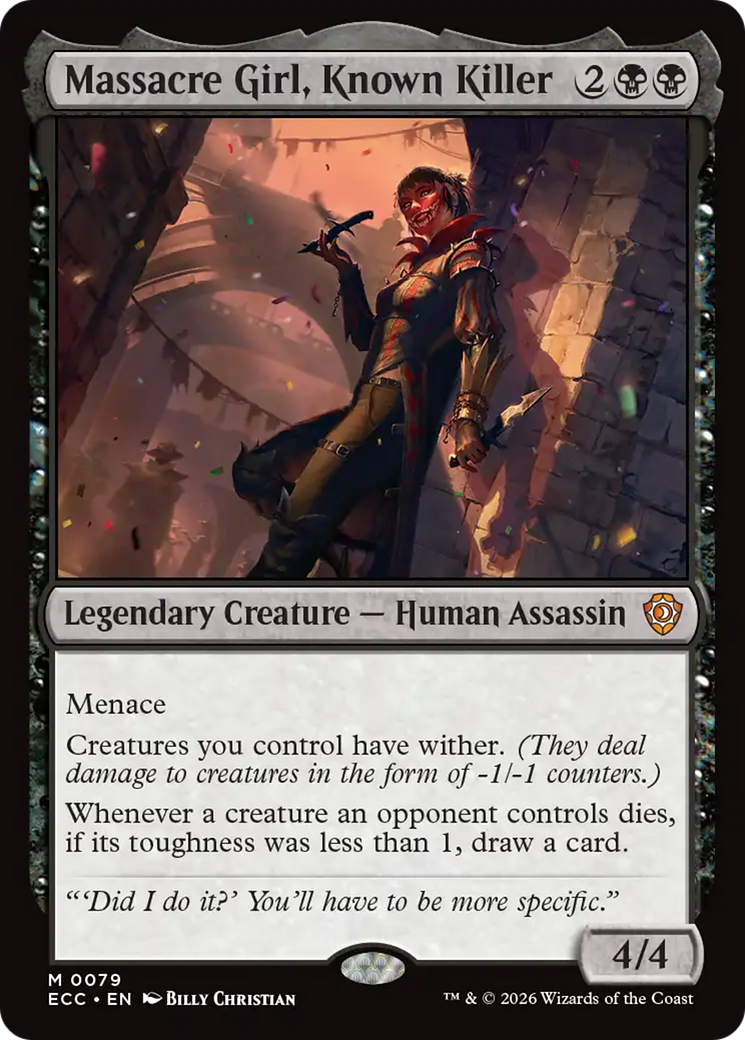 Massacre Girl, Known Killer [Lorwyn Eclipsed Commander] | Jack's On Queen
