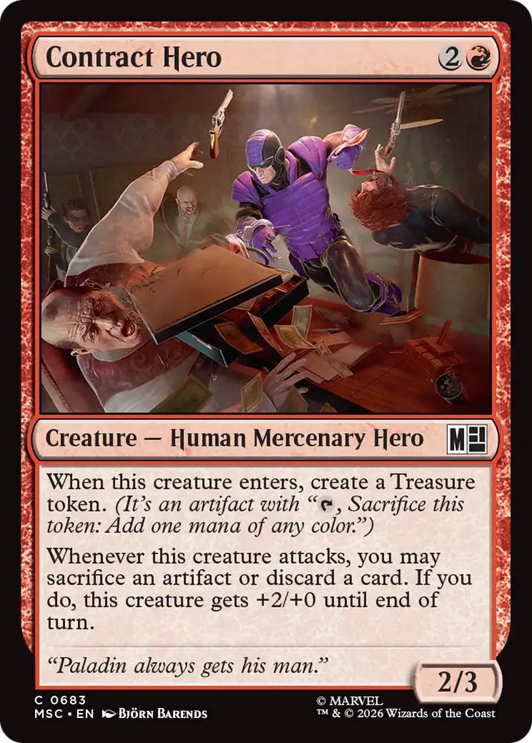 Contract Hero [Marvel Super Heroes Commander] | Jack's On Queen
