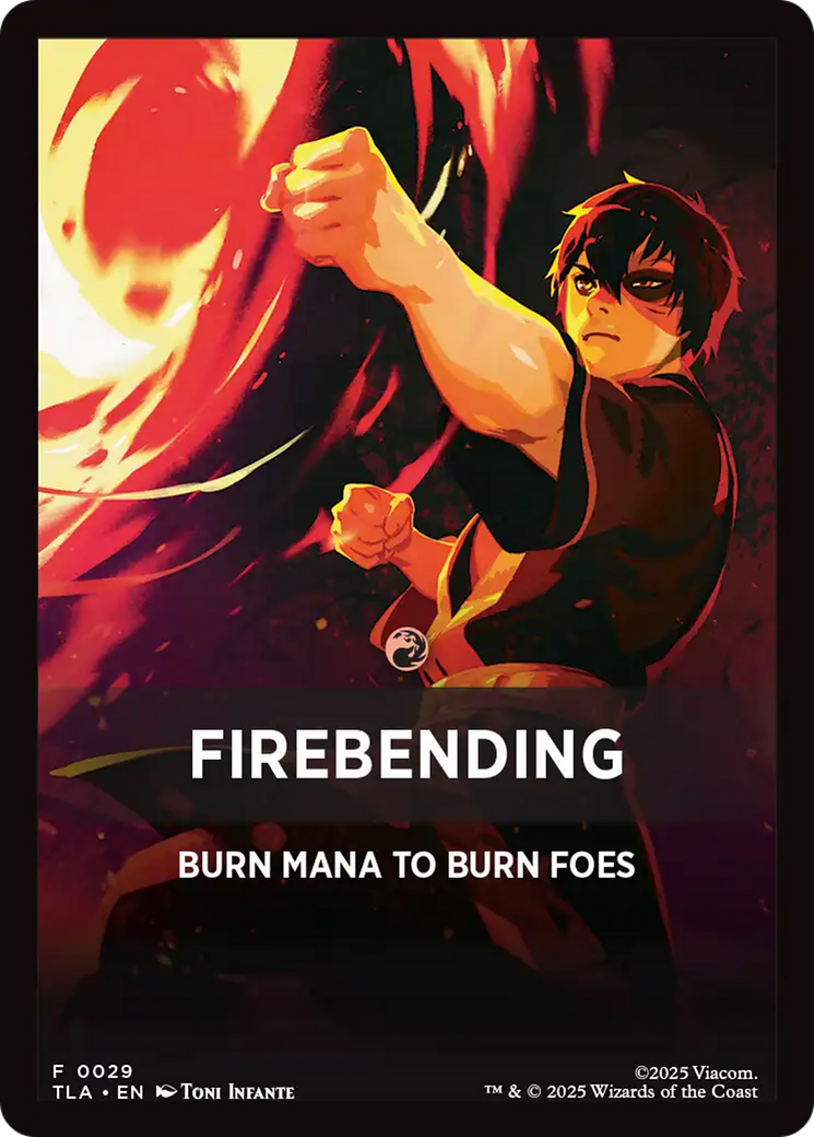 Firebending Theme Card (0029) [Avatar: The Last Airbender Tokens] | Jack's On Queen