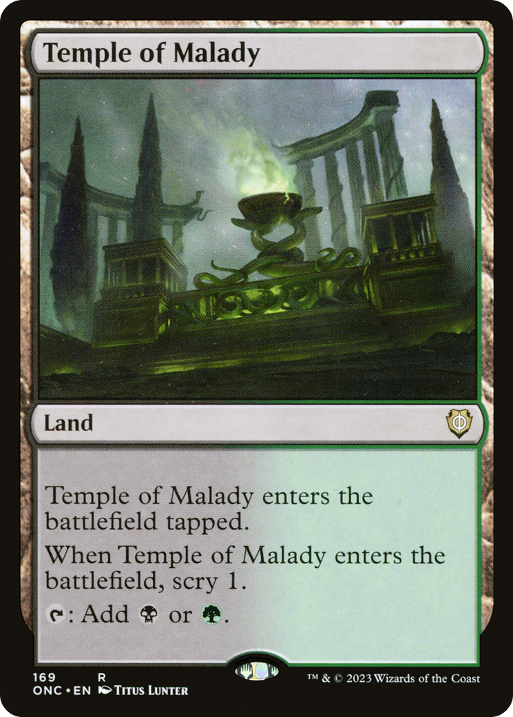 Temple of Malady [Phyrexia: All Will Be One Commander] | Jack's On Queen