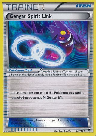Gengar Spirit Link (95/119) (Alternate Holo GameStop Exclusive) [XY: Phantom Forces] | Jack's On Queen