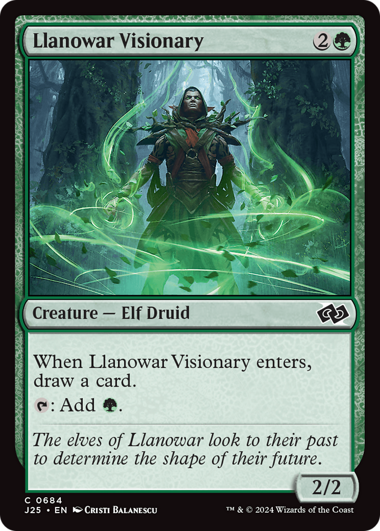 Llanowar Visionary [Foundations Jumpstart] | Jack's On Queen