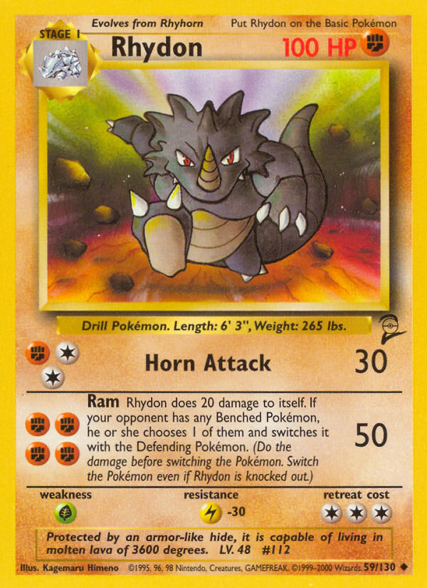 Rhydon (59/130) [Base Set 2] | Jack's On Queen