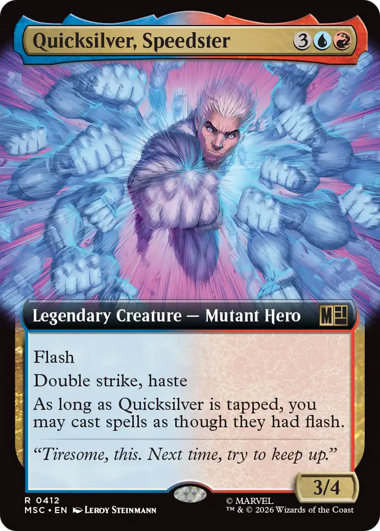 Quicksilver, Speedster (Extended Art) [Marvel Super Heroes Commander] | Jack's On Queen