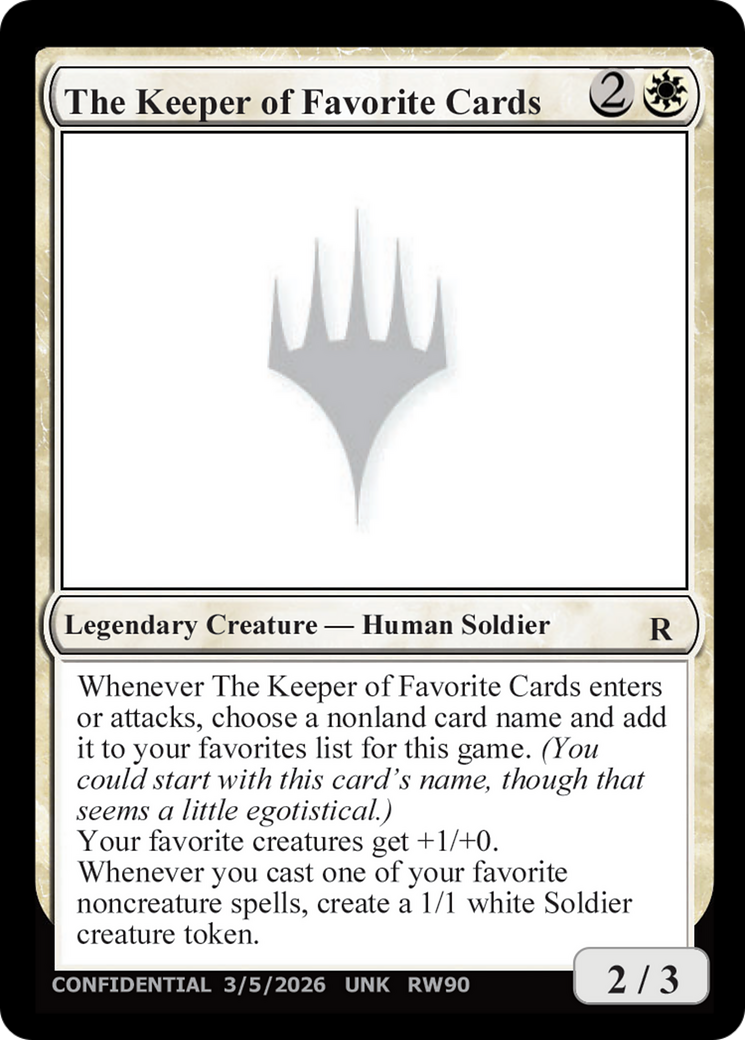 The Keeper of Favorite Cards (3/5/2026) [Unknown Event] | Jack's On Queen